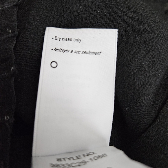 Paige Shandi Blouse Silk Black Ruffle Flutter One Shoulder Lined Top Large - Picture 9 of 10